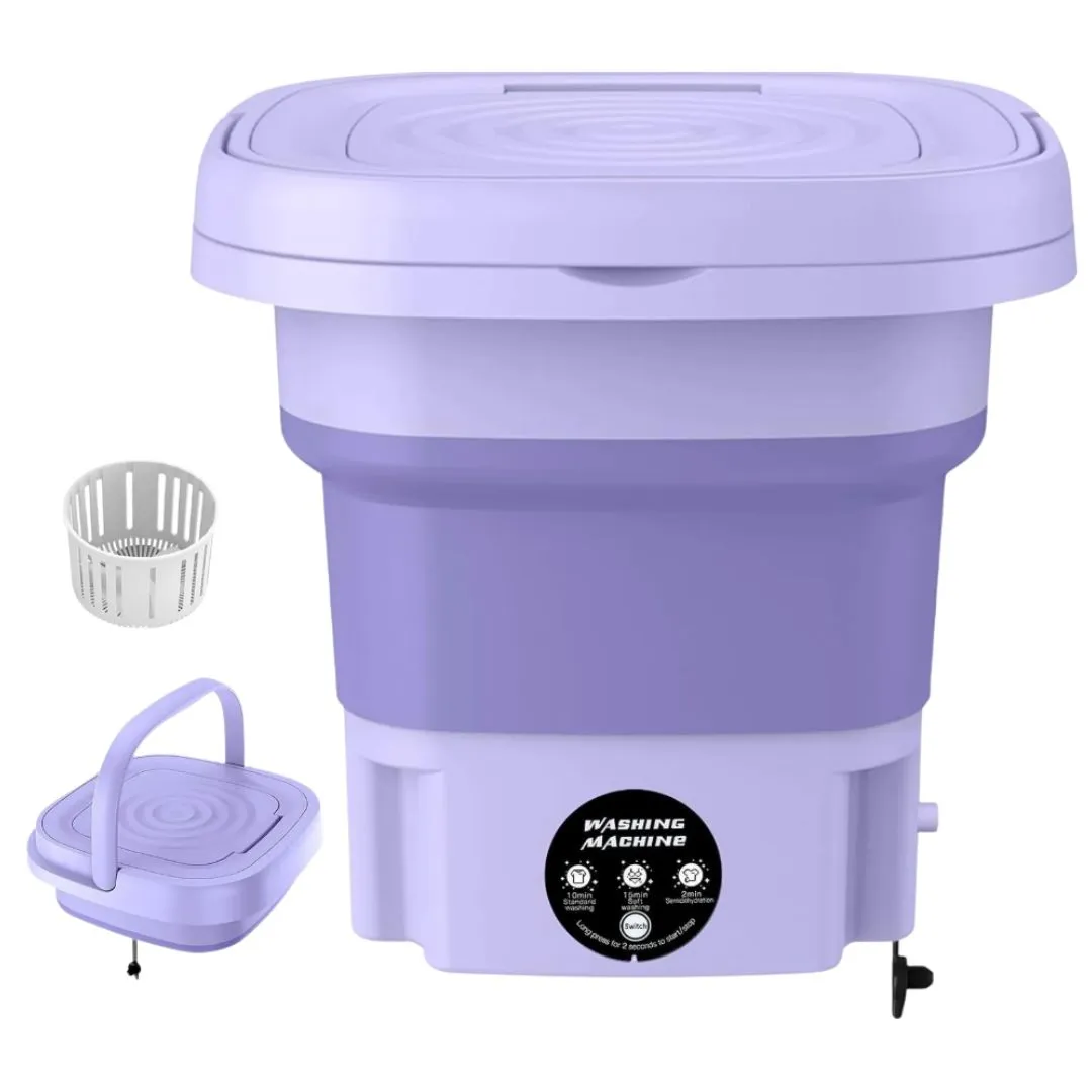 Lavadora portatil plegable 9L para ropa delicada